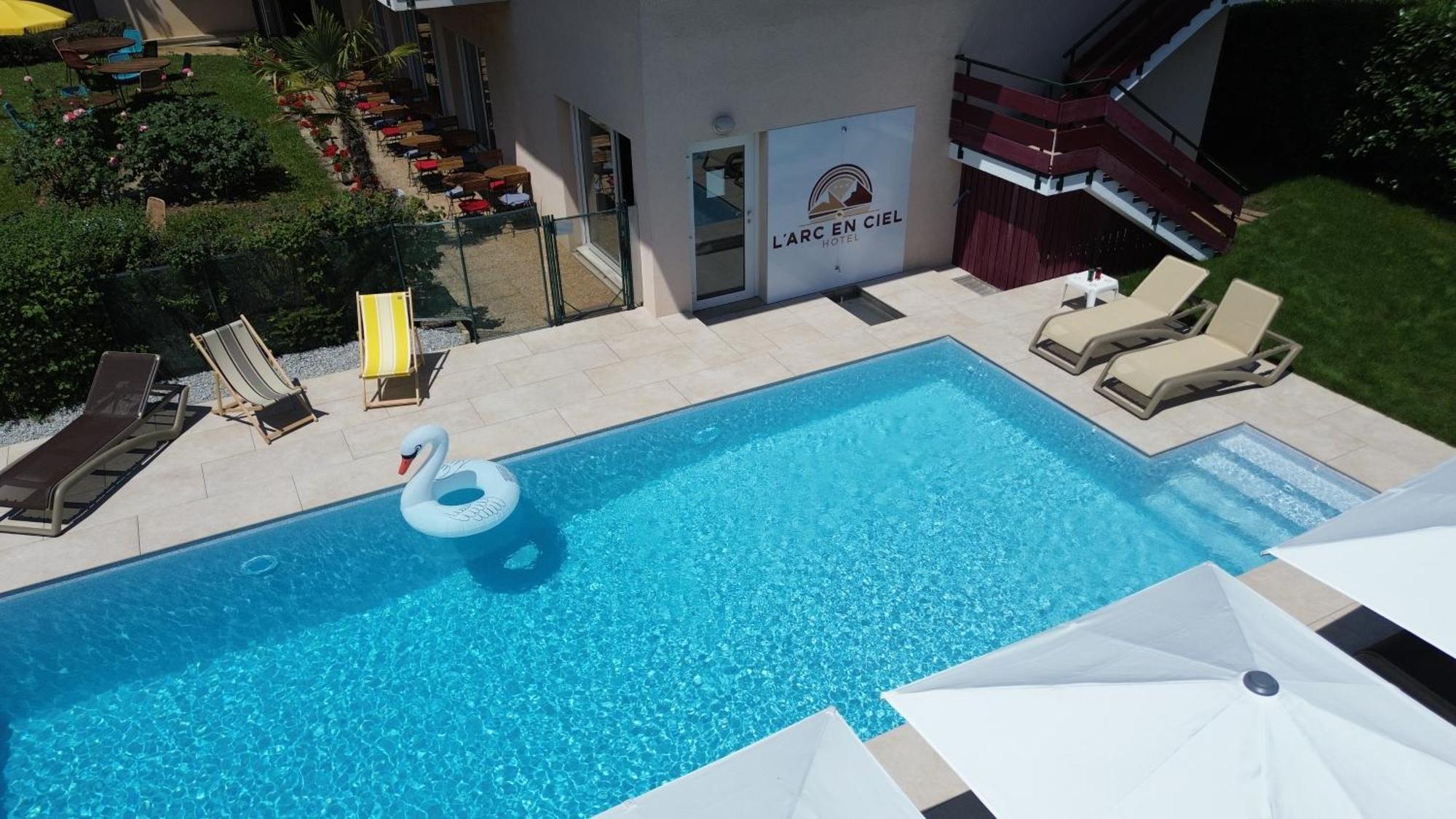 טונון-לה-בן Logis Hotel Arc En Ciel מראה חיצוני תמונה